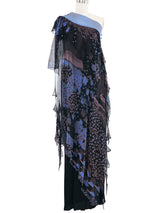 Zandra Rhodes Asymmetric Tiered Dress Dress arcadeshops.com