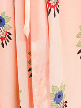 Ossie Clark Celia Birtwell Printed Pink Crepe Dress Dress arcadeshops.com