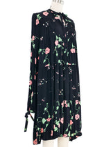 Ossie Clark Celia Birtwell Pop Art Floral Babydoll Dress Dress arcadeshops.com