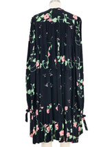 Ossie Clark Celia Birtwell Pop Art Floral Babydoll Dress Dress arcadeshops.com