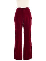 Granny Takes A Trip Burgundy Velvet Suit Suit arcadeshops.com