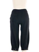 Biba Black Crepe Capri Bottom arcadeshops.com