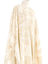 2006 Yeohlee Natural Embroidered Open Front Caftan Outerwear arcadeshops.com