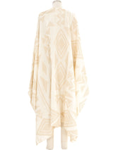 2006 Yeohlee Natural Embroidered Open Front Caftan Outerwear arcadeshops.com