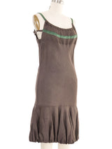 2006 Yeohlee Brown Bubble Hem Cotton Dress Dress arcadeshops.com