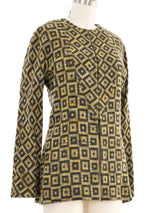 2001 Yeohlee Square Plaid Knit Jacket Jacket arcadeshops.com