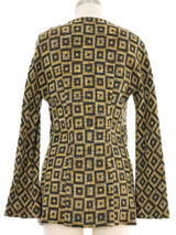 2001 Yeohlee Square Plaid Knit Jacket Jacket arcadeshops.com