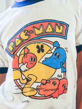1981 Pac-Man Ringer Tee T-shirt arcadeshops.com