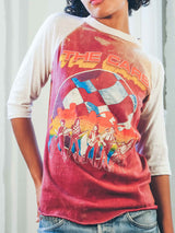 1980 The Cars Bleached Raglan Tee T-shirt arcadeshops.com