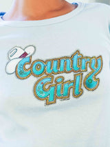 1970s Country Girl Baby Tee T-shirt arcadeshops.com