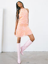 2001 Chanel Burnout Halter Dress Dress arcadeshops.com