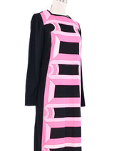 Mr. Dino Psychedelic Column Print Maxi Dress Dress arcadeshops.com