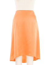 1997 Gianni Versace Couture Tangerine Slip Skirt Bottom arcadeshops.com
