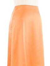 1997 Gianni Versace Couture Tangerine Slip Skirt Bottom arcadeshops.com