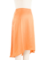 1997 Gianni Versace Couture Tangerine Slip Skirt Bottom arcadeshops.com