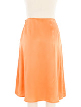 1997 Gianni Versace Couture Tangerine Slip Skirt Bottom arcadeshops.com