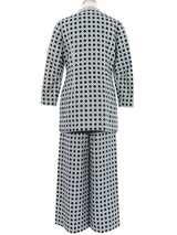 Bead Embellished Metallic Brocade Pant Suit Suit arcadeshops.com