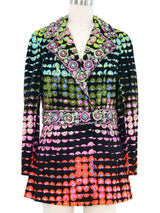 1960s Saks Embellished Optical Print Jacket Jacket arcadeshops.com