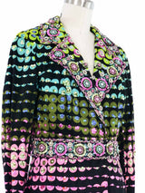 1960s Saks Embellished Optical Print Jacket Jacket arcadeshops.com