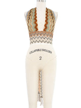 Missoni Fringed Knit Halter Top Top arcadeshops.com