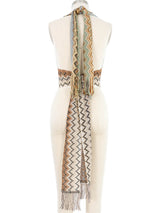 Missoni Fringed Knit Halter Top Top arcadeshops.com