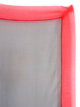 Valentino Red Border Silk Shawl Accessory arcadeshops.com