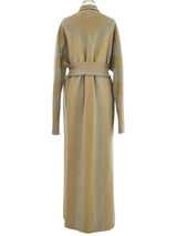 1997 Yeohlee Moss Green Stripe Overcoat Outerwear arcadeshops.com