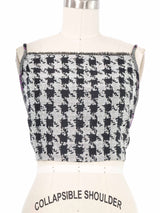 2019 Yeohlee Houndstooth Crossback Apron Top Top arcadeshops.com