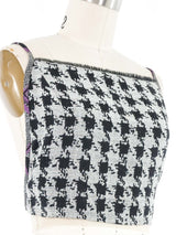 2019 Yeohlee Houndstooth Crossback Apron Top Top arcadeshops.com