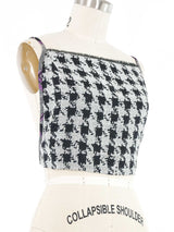 2019 Yeohlee Houndstooth Crossback Apron Top Top arcadeshops.com