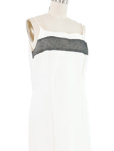 2007 Yeohlee Teflon Mesh Inset Bias Dress Dress arcadeshops.com