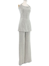 2011 Yeohlee Gray Knit Layered Jumpsuit Suit arcadeshops.com