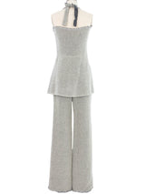2011 Yeohlee Gray Knit Layered Jumpsuit Suit arcadeshops.com