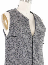 1999 Yeohlee Gray Felted Zip Vest Jacket arcadeshops.com