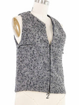 1999 Yeohlee Gray Felted Zip Vest Jacket arcadeshops.com