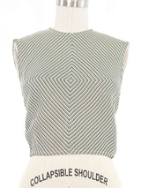 1997 Yeohlee Geometric Stripe Top Top arcadeshops.com