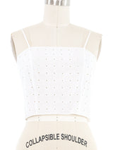 Yeohlee Cropped Eyelet Tank Top arcadeshops.com