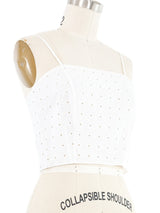 Yeohlee Cropped Eyelet Tank Top arcadeshops.com
