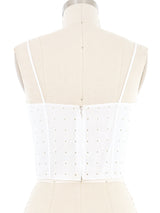 Yeohlee Cropped Eyelet Tank Top arcadeshops.com