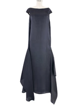 1999 Yeohlee Charcoal Satin Gown Dress arcadeshops.com