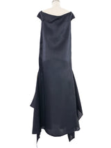 1999 Yeohlee Charcoal Satin Gown Dress arcadeshops.com