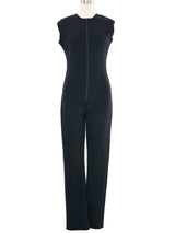 1996 Yeohlee Black Quilted Jumpsuit Suit arcadeshops.com