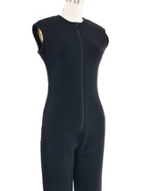 1996 Yeohlee Black Quilted Jumpsuit Suit arcadeshops.com