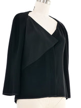 2015 Yeohlee Black Paneled Blouse Top arcadeshops.com