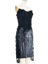 Dolce & Gabbana Sequin Accented Lace Bustier Dress Dress arcadeshops.com