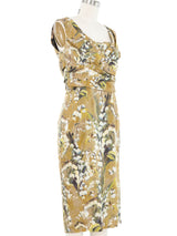 Dolce & Gabbana Green Floral Tank Dress Dress arcadeshops.com