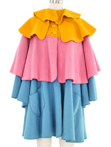 Sally Tuffin Rainbow Felt Cape Outerwear arcadeshops.com