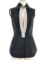 2000 Dolce & Gabbana Crystal Trimmed Sleeveless Tunic Top arcadeshops.com