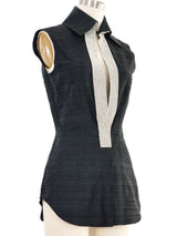 2000 Dolce & Gabbana Crystal Trimmed Sleeveless Tunic Top arcadeshops.com