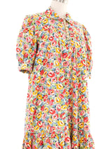 Radley Floral Puff Sleeve Shirt Dress Dress arcadeshops.com